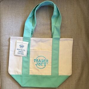 Trader Joe's Mini canvas Tote Bag